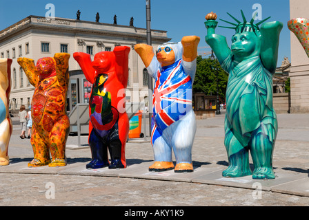 Berlino Orsi Buddy Foto Stock