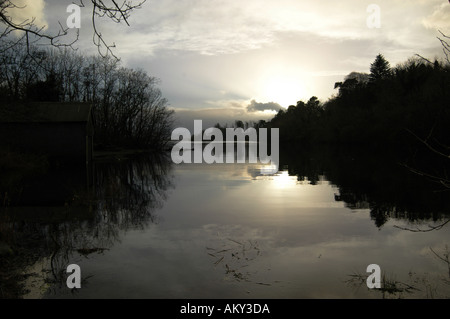 Il Lough Corrib in Co Galway Foto Stock