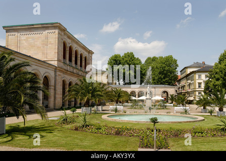 Città termale con il Kurhaus edifici termali di Bad Kissingen Bassa Franconia Baviera Rhoen montagna Germania Foto Stock