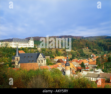 Stolberg Harz Sassonia-anhalt Germania castello e la città vecchia Foto Stock