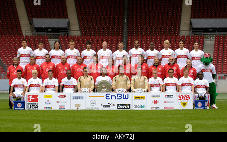 Team VfB Stuttgart 2007/08 Foto Stock