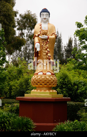 Statua di Buddha in motivi di Nan Tien tempio buddista,Berkely, Nuovo Galles del Sud. Foto Stock