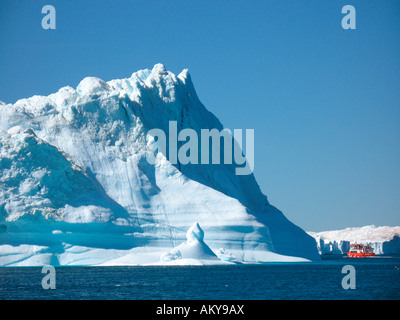 Groenlandia occidentale, baia di Disko, Crociera MS FRAM, Ilulissat, Iceberg, Icefiord Kangia Foto Stock