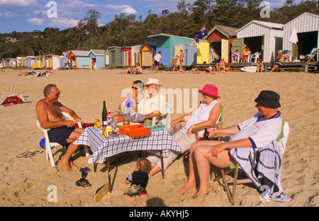 Estate spiaggia scena, Australia Foto Stock