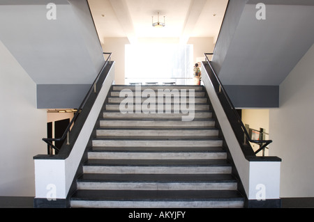 Scala del Bauhaus di Dessau, Germania Foto Stock