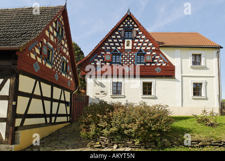 Tradizionale casa colonica presso Doubrava, Egerland, west Bohemia Repubblica Ceca Foto Stock