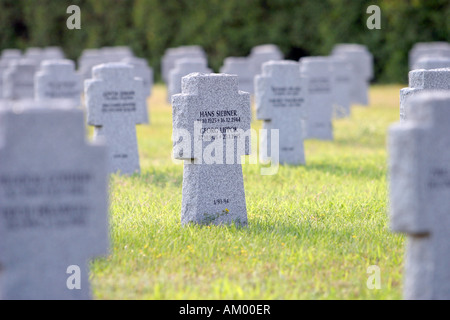 Cimitero militare tedesco Szekesfehervar Ungheria Foto Stock