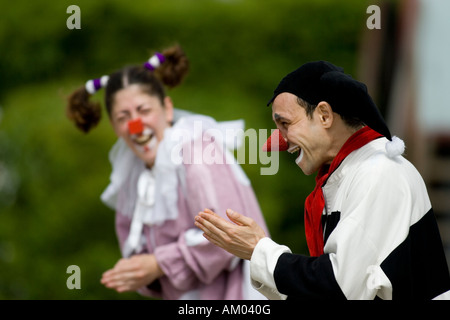 Duo 'Die Aussenseiter' (outsiders), Internationales Kleinkunstfestival Usedom, Germania Foto Stock