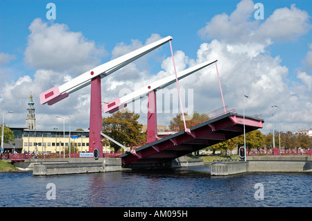 Schroebrug ponte mobile Middelburg Zeeland Olanda Paesi Bassi Foto Stock