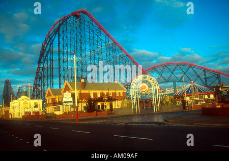 Pleasure Beach di Blackpool Lancashire Foto Stock