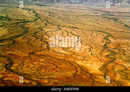 Vista aerea, campo Kaoko, Namibia settentrionale, Namibia, Africa Foto Stock
