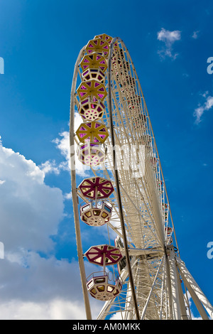 Ruota floreale al Prater di Vienna Vienna Austria Foto Stock