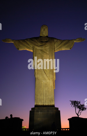 Cristo Redentore, Rio de Janeiro, Brasile Foto Stock