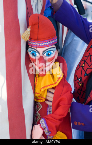 Aberystwyth Punch e Judy festival Agosto weekend - carattere punzone Foto Stock