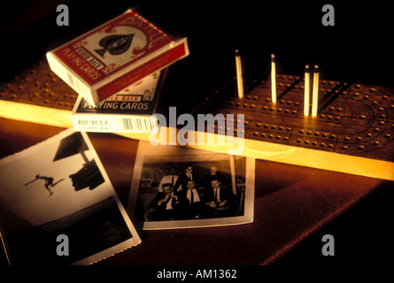 Cribbage Board Foto Stock