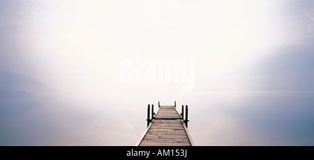 Bridge, Comer mare, Lombardei, Italia Foto Stock