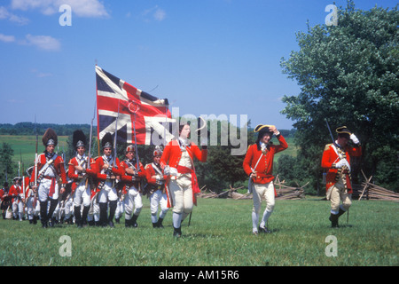 Guerra rivoluzionaria Rievocazione Storica Freehold New Jersey 218th anniversario della battaglia di Monmouth 1778 Foto Stock