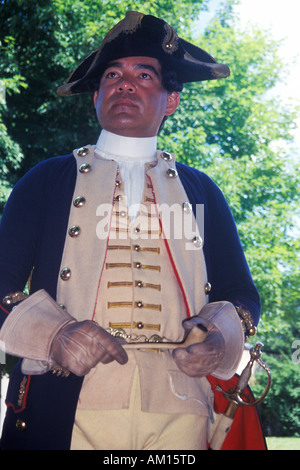 Guerra rivoluzionaria Rievocazione Storica Freehold NJ 218th anniversario della battaglia di Monmouth 1778 Foto Stock