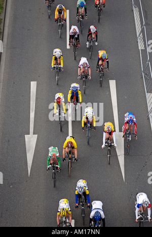 Bike race intorno a Colonia, nella Renania settentrionale-Vestfalia, Germania Foto Stock