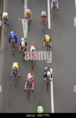 Bike race intorno a Colonia, nella Renania settentrionale-Vestfalia, Germania Foto Stock