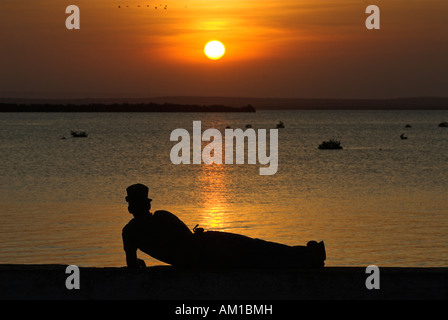 Tramonto a Ibo Island Isole Quirimbas, Mozambico, Africa Foto Stock