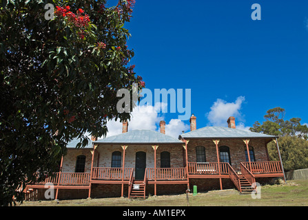 Architettura storica nella colonia penale di Darlington, Maria Island National Park, la Tasmania, Australia Foto Stock