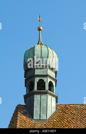 Wil - cupola a cipolla sulla chiesa della città - Svizzera, Europa. Foto Stock