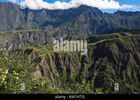 Orrido la caldera del Cirque de Cilaos, La Reunion Island, Francia, Africa Foto Stock