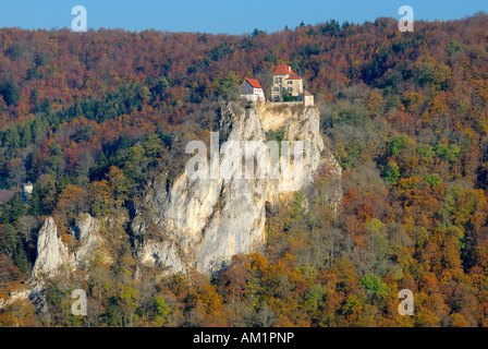 Bronnen Castello nella valle del Danubio - Baden-Wuerttemberg, Germania, Europa. Foto Stock