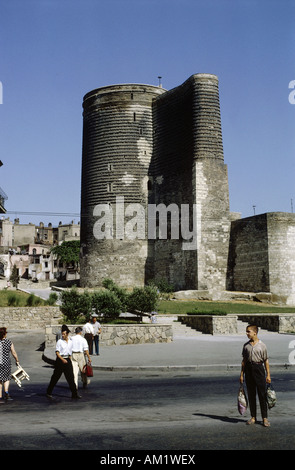Geografia / viaggio, Azerbaigian, Baku, edifici, Maiden Tower, costruito: 11th secolo, vista esterna, Foto Stock