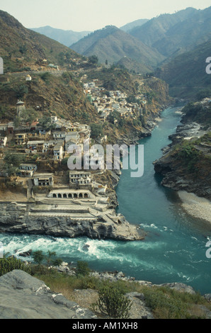 INDIA proferire Pradesh Devprayag Foto Stock