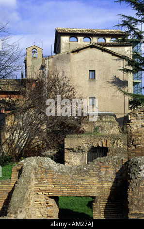 Geografia/viaggi, Italia, Roma, il Colle Palatino, la chiesa di San Bonaventura al Palatino, Additional-Rights-Clearance-Info-Not-Available Foto Stock