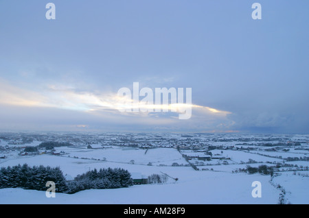 Paesaggio invernale nella parte occidentale della Norvegia Foto Stock