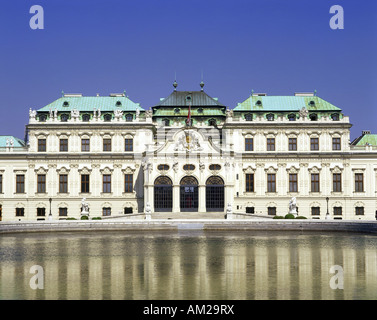 Geografia / viaggi, Austria, Vienna, castelli, Palazzo Belvedere, Belvedere superiore, vista esterna, costruito: 1721 - 1723, architetto: Johann Lucas von Hildebrandt, Additional-Rights-Clearance-Info-Not-Available Foto Stock