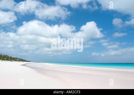 Sabbia Rosa Beach, Harbour Island, Bahamas, Isole dei Caraibi Foto Stock