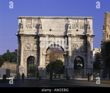 Geografia / viaggi, Italia, Roma, edifici, Arco di Costantino, costruito: 312 - 315 D.C. vista esterna, Additional-Rights-Clearance-Info-Not-Available Foto Stock