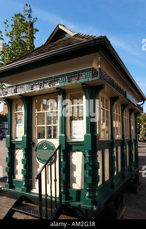 Vecchio Cabmens Shelter in piazza del mercato Ripon North Yorkshire, Inghilterra Foto Stock