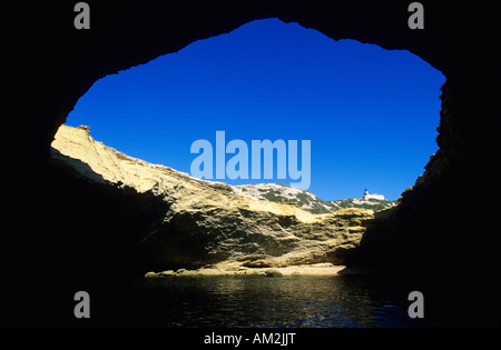 Francia, Corse du Sud, verso Bonifacio, grotta di Cap Pertusato Foto Stock