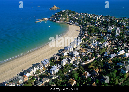 Francia, Cotes d' Armor Pleneuf Val Andre (vista aerea) Foto Stock