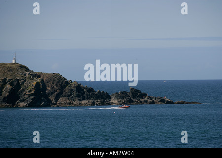 Damar Bay Cornwall a Ferragosto Foto Stock