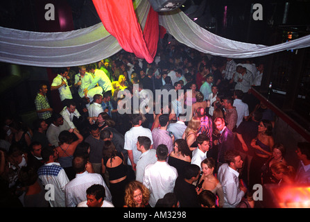 Discoteca in scena al club di Londra. Foto Stock