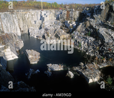 Monumentale più grande cava di granito in barre VT Foto Stock