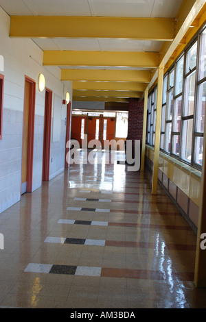 Corridoio in American High School Foto Stock