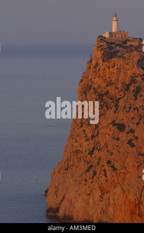 Faro di Cap de Formentor Maiorca Maiorca tramonto Foto Stock