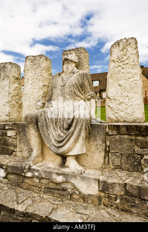 Statua commemorativa al Tolpuddle Museo dei Martiri, Tolpuddle, Dorset, Regno Unito Foto Stock