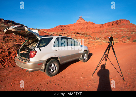 Joe Sohm s RX300 Lexus con telecamera panoramica nella Monument Valley Utah Foto Stock