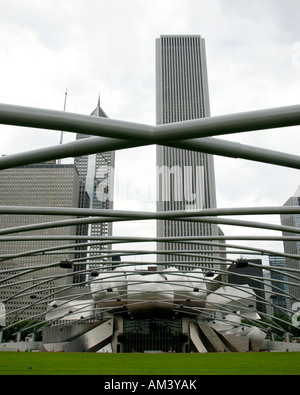 Jay Pritzker Pavillion in Millenium Park Foto Stock