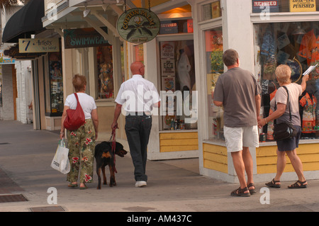 Duval Street Key West Florida Foto Stock
