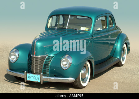 Blue 1930s classic car o hot rod Foto Stock