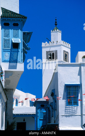 La Tunisia, Sidi Bou Said nei dintorni della città di Tunisi Foto Stock